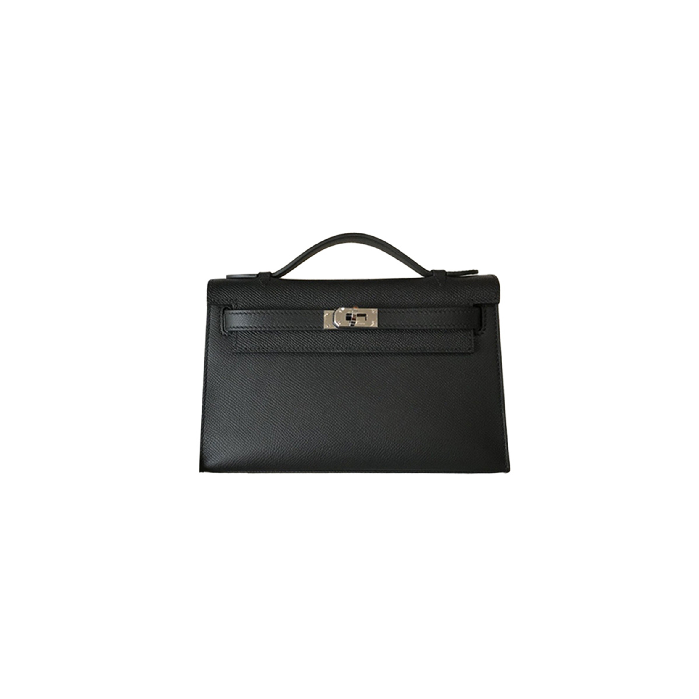 H**mes kelly pochette mini bag black (22*14*7cm)